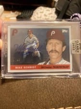 2022 Topps Clearly Authentic 1955 Reimagining Autographs Mike Schmidt #55RA-MS card