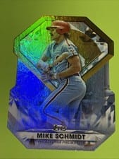 2022 Topps Diamond Greats Die-Cut Autographs Mike Schmidt #DGDC-22 card
