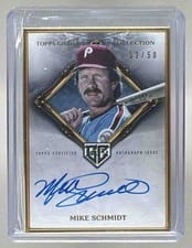 2022 Topps Gilded Collection Gold Frame Hall of Famers Autographs Mike Schmidt #HAFA-MS card