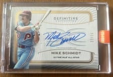 2023 Topps Definitive Collection Legendary Autographs Mike Schmidt #LAC-MSC card