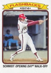 2023 Topps Heritage Baseball Flashbacks Mike Schmidt #BF-3 card