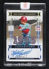 2025 Panini Impeccable Cooperstown Signatures Mike Schmidt #15 card