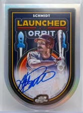 2025 Topps Cosmic Chrome Launched Into Orbit Autographs Mike Schmidt #LIOA-MS card