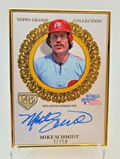 2025 Topps Gilded Collection Gilded Champions Autographs Mike Schmidt #GCH-MS card
