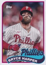 2023 Topps Archives 1989 Doubleheaders Mike Schmidt / Bryce Harper #89DH-12 card