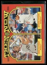 2024 Topps Heritage Then And Now Mike Schmidt / Shohei Ohtani #TAN-2 card