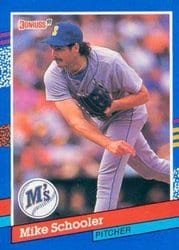 1991 Donruss Base Set Mike Schooler #302 card