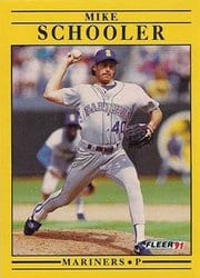 1991 Fleer Base Set Mike Schooler #461 card