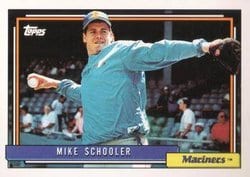 1992 Topps Base Set Mike Schooler #28 card