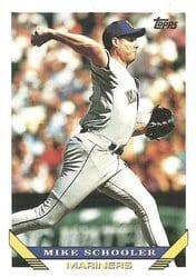 1993 Topps Base Set Mike Schooler #258 card