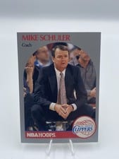 1990-91 Hoops Base Set Mike Schuler #316 card
