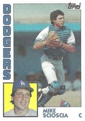 1984 Topps Base Set Mike Scioscia #64 card