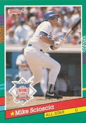 1991 Donruss Base Set Mike Scioscia #436 card