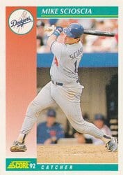 1992 Score Base Set Mike Scioscia #226 card