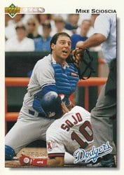 1992 Upper Deck Base Set Mike Scioscia #152 card