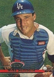 1993 Stadium Club Base Set Mike Scioscia #46 card