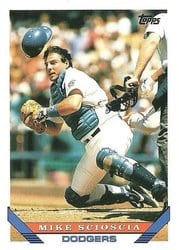1993 Topps Base Set Mike Scioscia #202 card