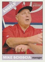 2015 Topps Heritage Base Set Mike Scioscia #249 card