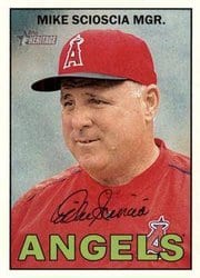 2016 Topps Heritage Base Set Mike Scioscia #267 card