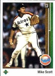 1989 Upper Deck Base Set Mike Scott #295 card