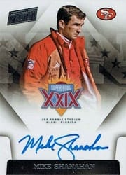 2019 Panini Absolute Super Bowl Signatures Mike Shanahan #SBXXIX-MS card