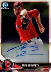 2018 Bowman Chrome Prospect Autographs Mike Shawaryn #CPA-MS card