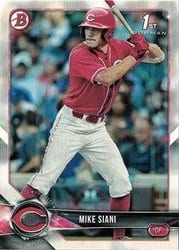 2018 Bowman Draft Base Set Mike Siani #BD-161 card