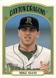 2021 Topps Heritage Minor League Base Set Mike Siani #153 card