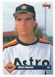 1993 Donruss Base Set Mike Simms #32 card