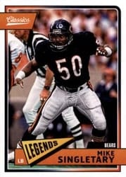 2018 Panini Classics Base Set Mike Singletary #112 card