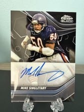 2023 Topps Composite Topps Chrome Black Autographs Set Mike Singletary #TCBA-MS card