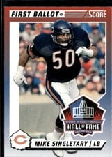 2024 Score First Ballot Mike Singletary #4 card