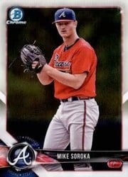 2018 Bowman Chrome Prospects Mike Soroka #BCP89 card