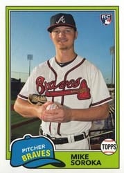 2018 Topps Archives Base Set Mike Soroka #287 card
