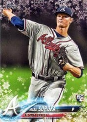 2018 Topps Holiday Base Set Mike Soroka #HMW29 card