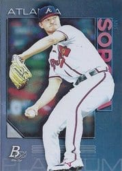 2020 Bowman Platinum Base Set Mike Soroka #80 card