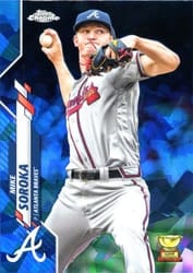 2020 Topps Chrome Sapphire Edition Base Set Mike Soroka #324 card
