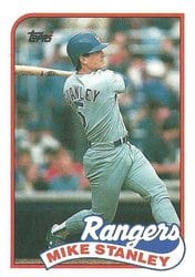 1989 Topps Base Set Mike Stanley #587 card