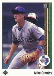 1989 Upper Deck Base Set Mike Stanley #579 card