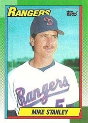 1990 Topps Base Set Mike Stanley #92 card