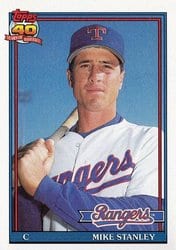1991 Topps Base Set Mike Stanley #409 card