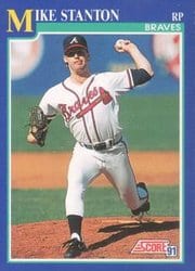 1991 Score Base Set Mike Stanton #468 card