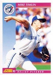 1992 Score Base Set Mike Timlin #214 card