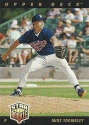 1993 Upper Deck Base Set Mike Trombley #28 card