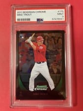 Mike Trout 2011 Bowman Chrome card