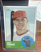 Mike Trout 2012 Topps Heritage card