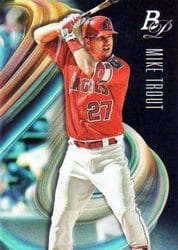 2018 Bowman Platinum Base Set Mike Trout #49 card