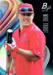 2018 Bowman Platinum Base Set Mike Trout #49b card