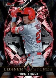 2018 Finest Cornerstones Mike Trout #FC-MT card