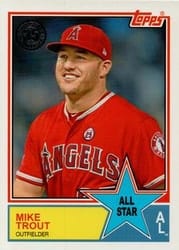 2018 Topps 1983 Topps Baseball 35th Anniversary All-Stars Mike Trout #83AS-4 card